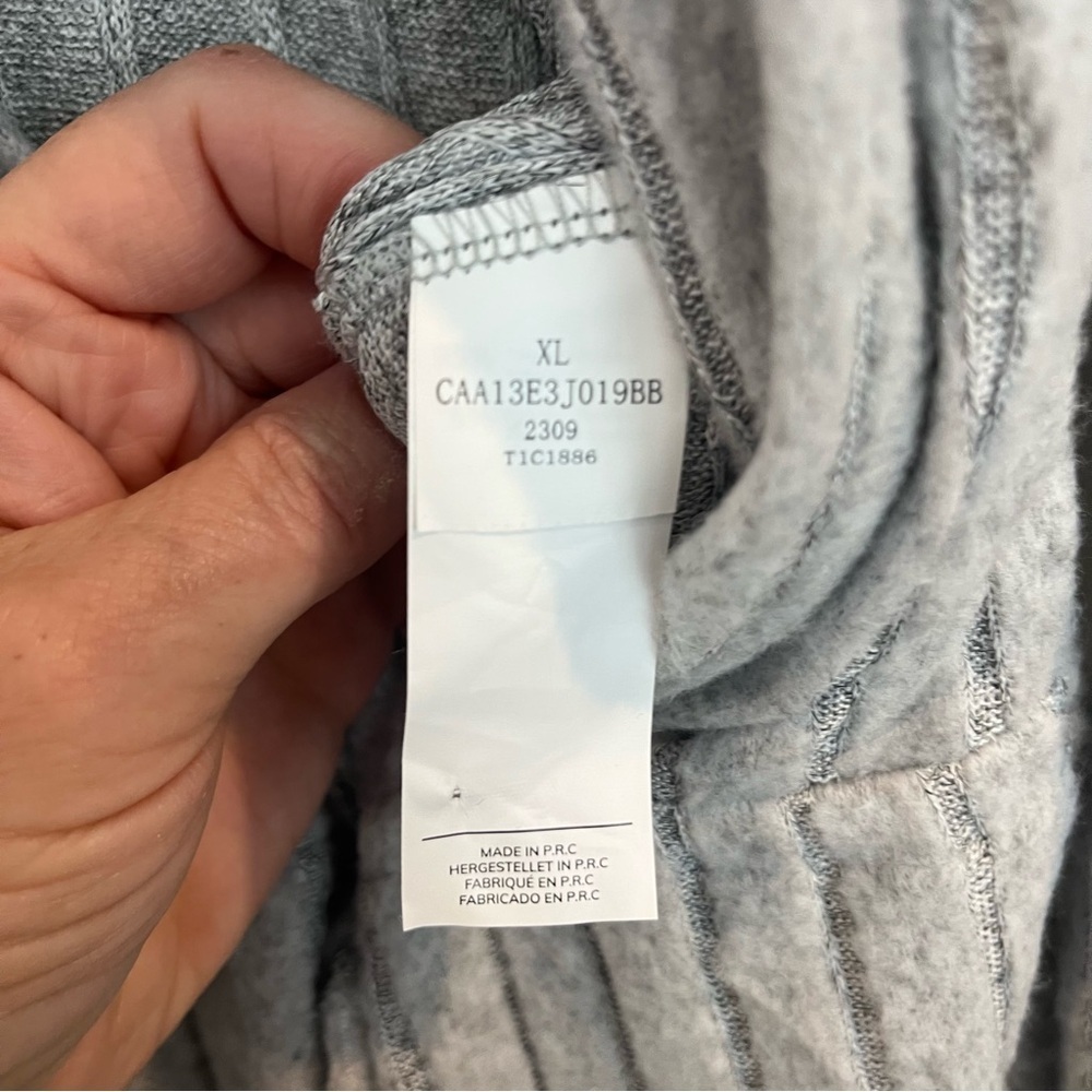 Silver Mist Ribbed Drawstring Jumpsuit - Picture 11 of 11